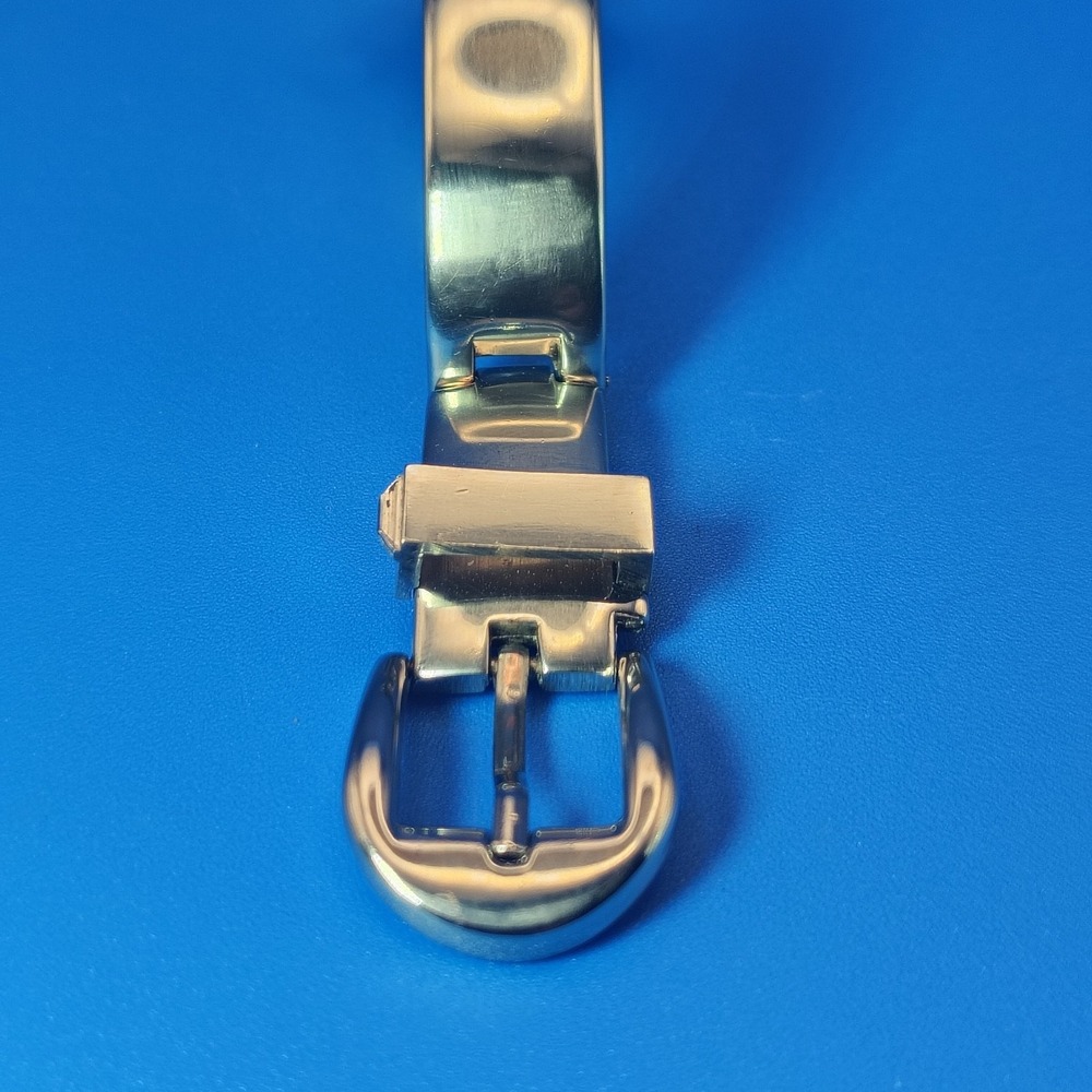 Vintage 1990 GUCCI Bangel Swiss Made Women's Quartz Luxury Watch SS Strap Resto - Picture 11 of 13